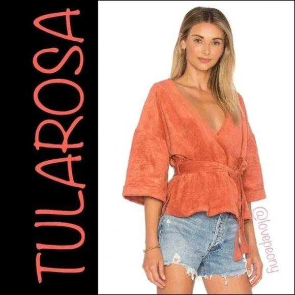 TULAROSA Rory Wrap Jacket Rust - Picture 1 of 16